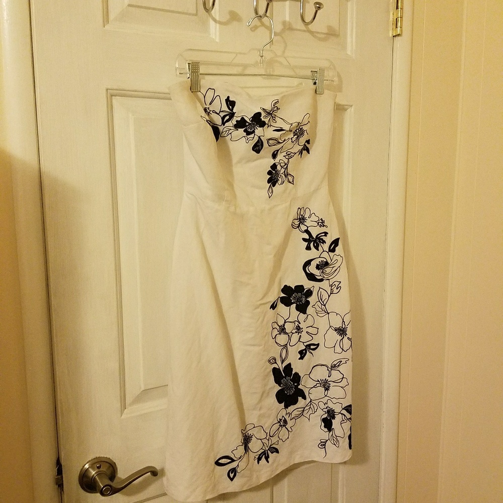 LOFT STRAPLESS COCKTAIL DRESS